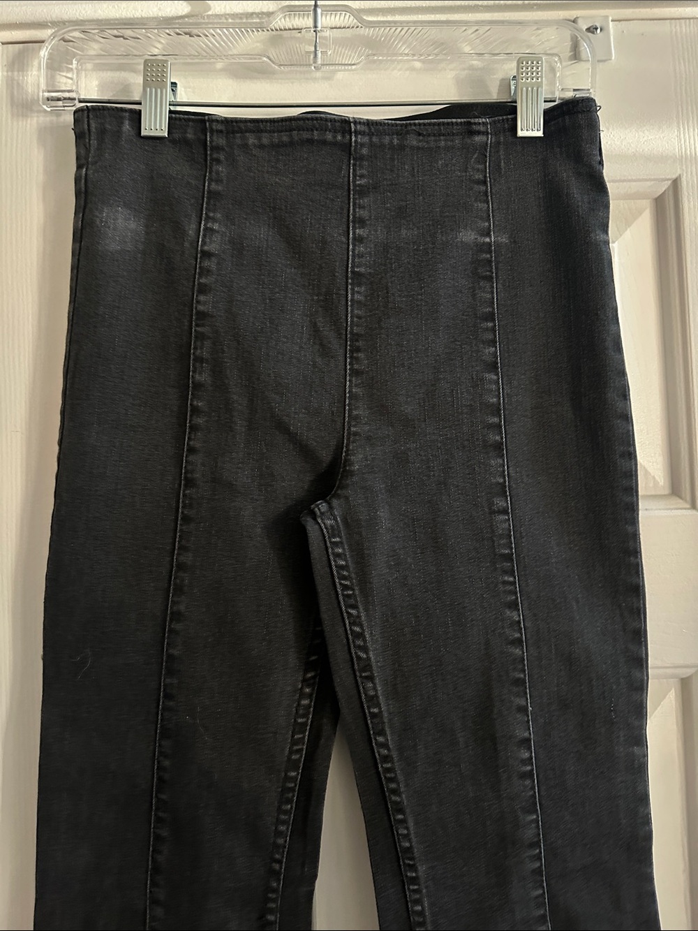 We The Free Black Flare Jeans Pull On Stretchy Women’s 26 Boho Western Festival - Picture 3 of 8